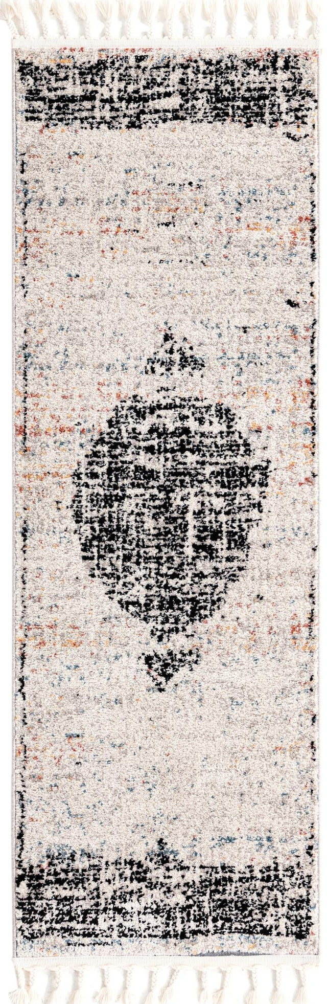 Ivory 2' x 6' Aramis Runner Area Rug Polypropylene With Cotton Backing Easy Clean Living Room Bedroom Dining Office Carpet for Sale at Rug Engine