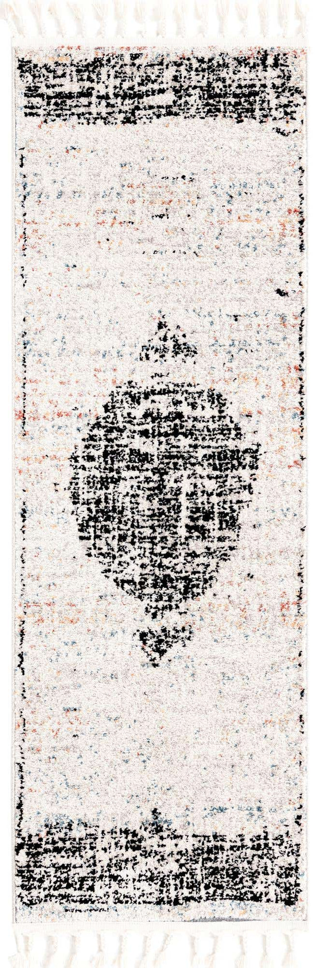 Ivory 2' x 6' Aramis Runner Area Rug Polypropylene With Cotton Backing Easy Clean Living Room Bedroom Dining Office Carpet for Sale at Rug Engine