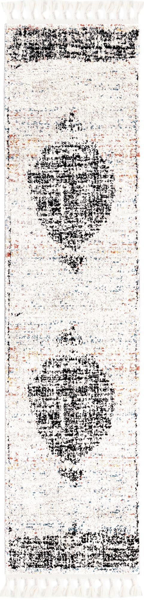 Ivory 2' x 8' Aramis Runner Area Rug Polypropylene With Cotton Backing Easy Clean Living Room Bedroom Dining Office Carpet for Sale at Rug Engine