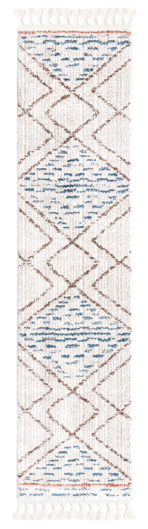 Ivory 2' x 8' Aramis Runner Area Rug Polypropylene With Cotton Backing Easy Clean Living Room Bedroom Dining Office Carpet for Sale at Rug Engine