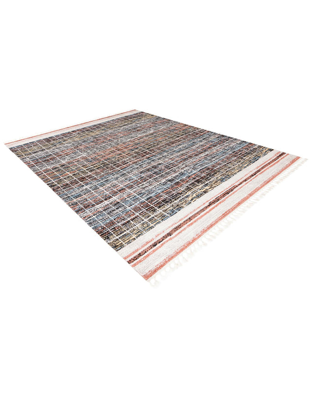 Multicolor 9' x 12' Aramis Rectangle Area Rug Polypropylene With Cotton Backing Easy Clean Living Room Bedroom Dining Office Carpet for Sale at Rug Engine