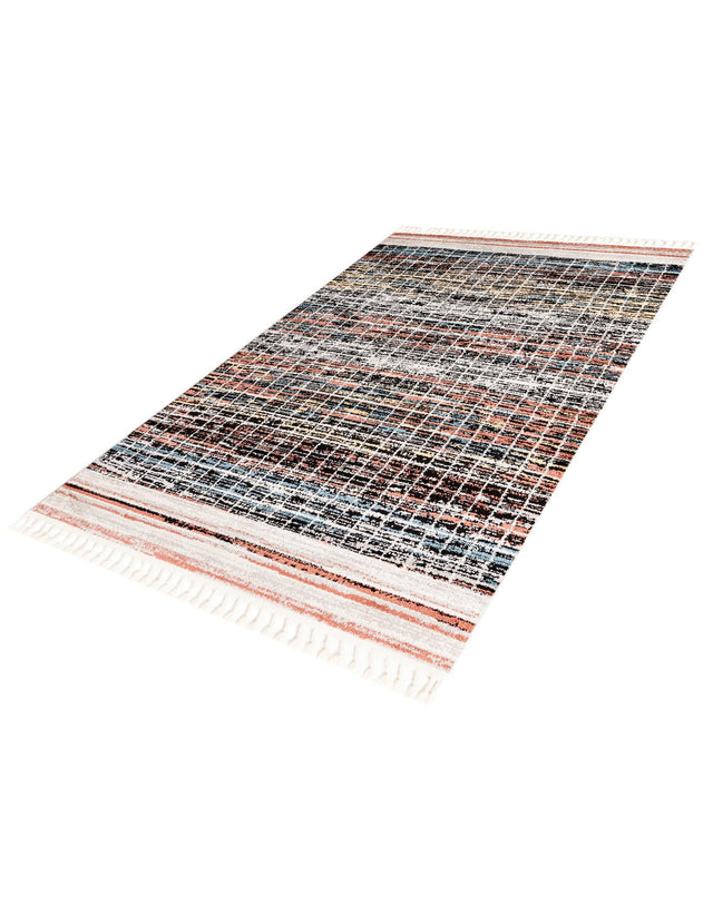 Multicolor 5' 3 x 8' Aramis Rectangle Area Rug Polypropylene With Cotton Backing Easy Clean Living Room Bedroom Dining Office Carpet for Sale at Rug Engine