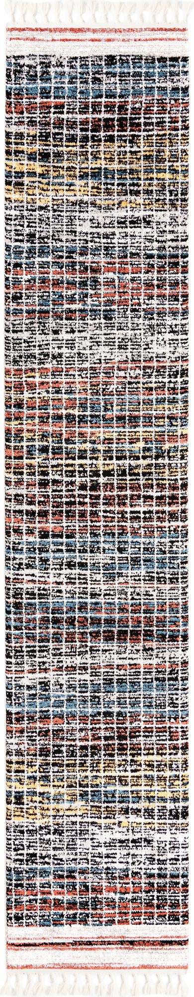 Multicolor 2' 7 x 13' Aramis Runner Area Rug Polypropylene With Cotton Backing Easy Clean Living Room Bedroom Dining Office Carpet for Sale at Rug Engine
