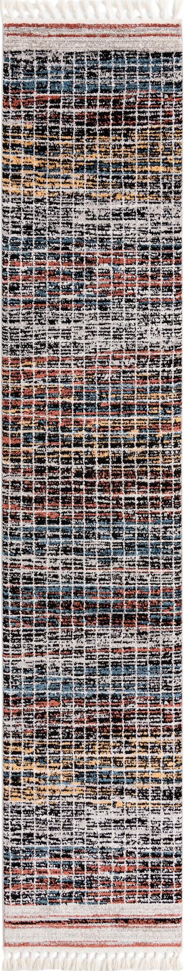 Multicolor 2' 7 x 13' Aramis Runner Area Rug Polypropylene With Cotton Backing Easy Clean Living Room Bedroom Dining Office Carpet for Sale at Rug Engine