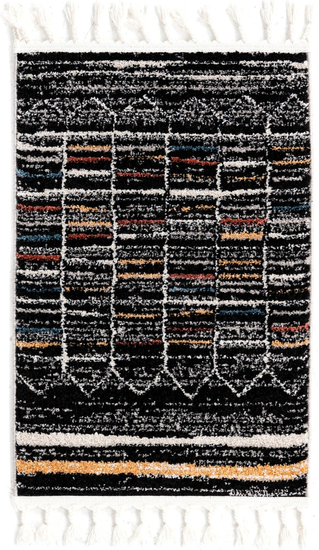 Multicolor 2' x 3' 1 Aramis Rectangle Area Rug Polypropylene With Cotton Backing Easy Clean Living Room Bedroom Dining Office Carpet for Sale at Rug Engine