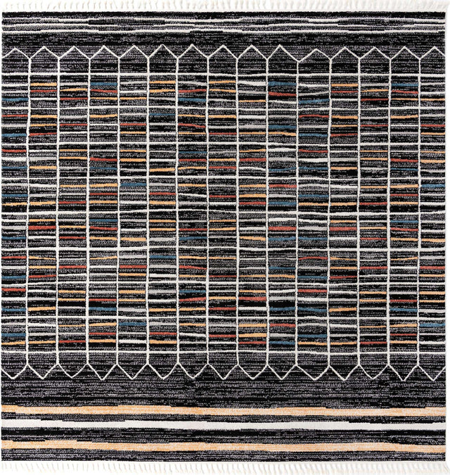 Multicolor 12' x 12' Aramis Square Area Rug Polypropylene With Cotton Backing Easy Clean Living Room Bedroom Dining Office Carpet for Sale at Rug Engine