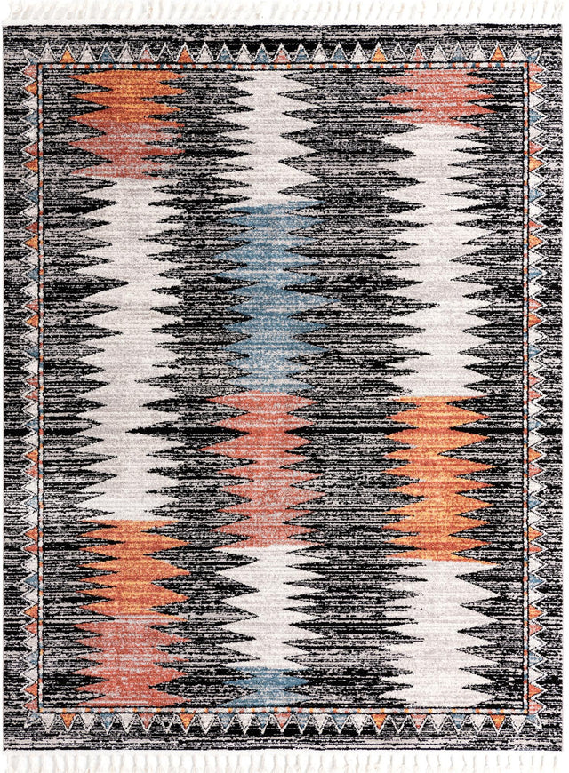 Multicolor 7' 10 x 10' Aramis Rectangle Area Rug Polypropylene With Cotton Backing Easy Clean Living Room Bedroom Dining Office Carpet for Sale at Rug Engine