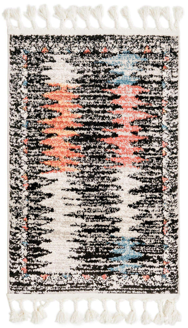 Multicolor 2' x 3' 1 Aramis Rectangle Area Rug Polypropylene With Cotton Backing Easy Clean Living Room Bedroom Dining Office Carpet for Sale at Rug Engine