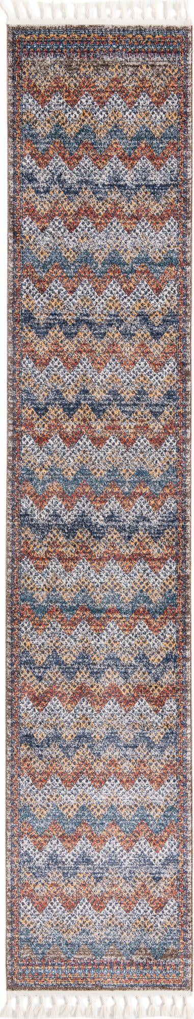 Multicolor 2' 7 x 13' Aramis Runner Area Rug Polypropylene With Cotton Backing Easy Clean Living Room Bedroom Dining Office Carpet for Sale at Rug Engine