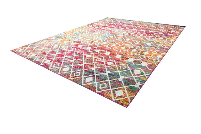 Multicolor 10' 8 x 14' Tribal Trellis Rectangle Area Rug Geometric Southwestern Inspired Durable Carpet for Home Interior Design for Sale at Rug Engine