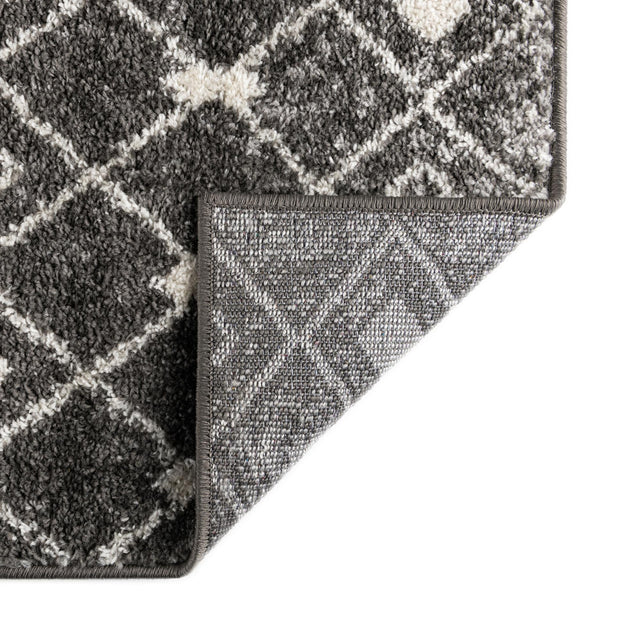Ivory and Gray 4' 1 x 4' 1 Tribal Trellis Square Area Rug Geometric Southwestern Inspired Durable Carpet for Home Interior Design for Sale at Rug Engine