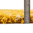 Yellow 5' 3 x 8' Moroccan Trellis Shag Oval Area Rug Thick Soft Touch Fluffy & Plush Shaggy Pile