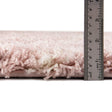 Light Pink 3' 3 x 16' 5 Moroccan Trellis Shag Runner Area Rug Thick Soft Touch Fluffy & Plush Shaggy Pile