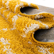 Yellow 10' 8 x 14' Trellis Shag Rectangle Area Rug Thick Soft Touch Fluffy & Plush Shaggy Pile