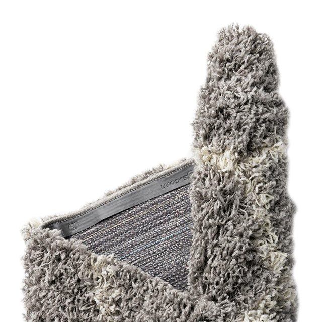 Gray 4' x 6' Trellis Shag Rectangle Area Rug Thick Soft Touch Fluffy & Plush Shaggy Pile Geometric Modern Unique Carpet for Home Interior Design for Sale at Rug Engine