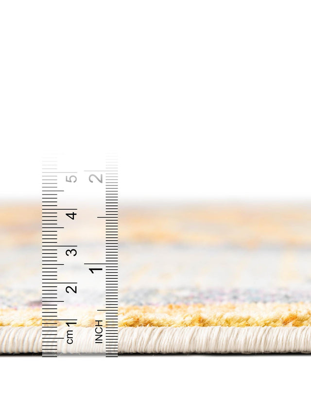 Yellow 5' 5 x 8' Paragon Rectangle Area Rug 100% Polypropylene Colorful Vivid Boho Style Modern Carpet for Unique Interiors for Sale at Rug Engine