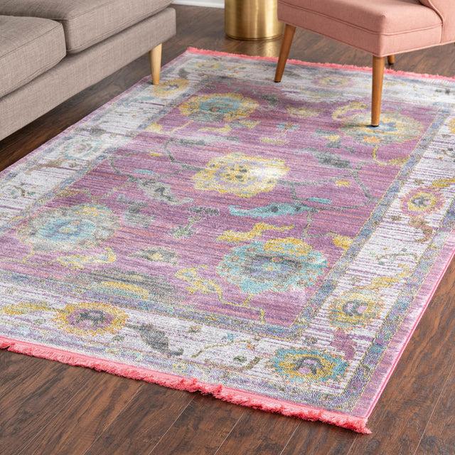 Pink 2' 2 x 3' Paragon Rectangle Area Rug 100% Polypropylene Colorful Vivid Boho Style Modern Carpet for Unique Interiors for Sale at Rug Engine