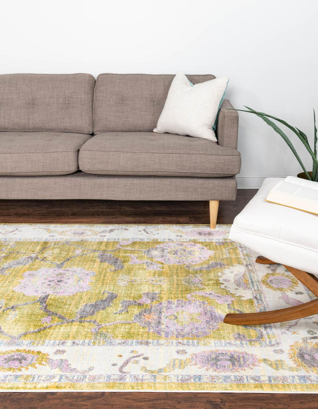 Green 9' x 12' Paragon Rectangle Area Rug 100% Polypropylene Colorful Vivid Boho Style Modern Carpet for Unique Interiors for Sale at Rug Engine