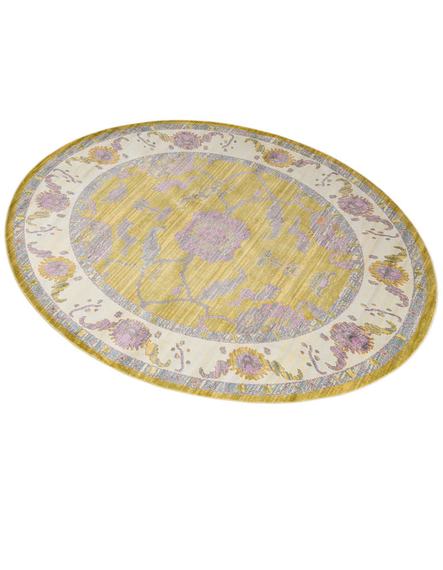 Green 8' 2 x 10' Paragon Oval Area Rug 100% Polypropylene Colorful Vivid Boho Style Modern Carpet for Unique Interiors for Sale at Rug Engine