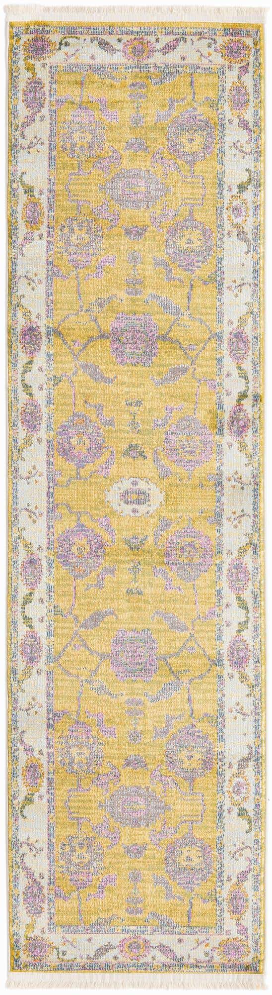 Green 2' 2 x 8' Paragon Runner Area Rug 100% Polypropylene Colorful Vivid Boho Style Modern Carpet for Unique Interiors for Sale at Rug Engine