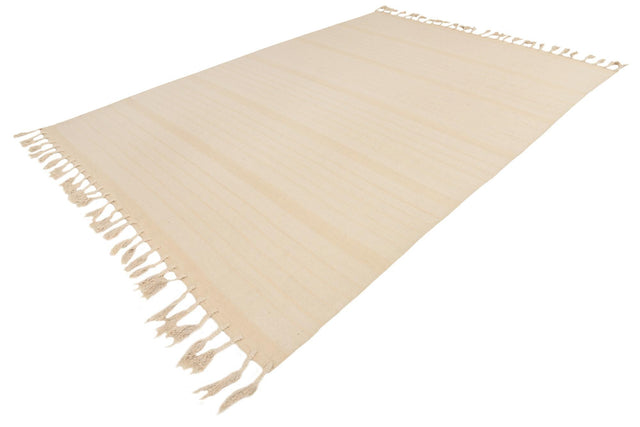 Beige and White 9' x 12' Chindi Cotton Rectangle Area Rug Interior Design Home Decor Carpet Mat for Sale at Rug Engine