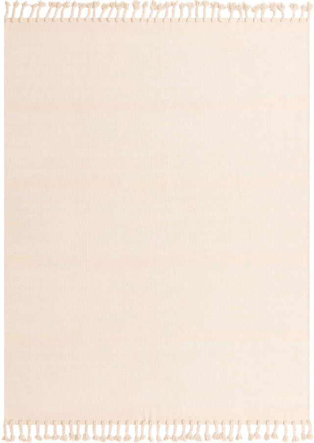 Beige and White 8' x 10' Chindi Cotton Rectangle Area Rug Interior Design Home Decor Carpet Mat for Sale at Rug Engine