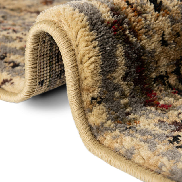Beige Cream 9' x 12' Saturn Rectangle Area Rug Stain Resistant Easy Clean Classic Vintage Design Durable Carpet for Affordable Home Interiors for Sale at Rug Engine