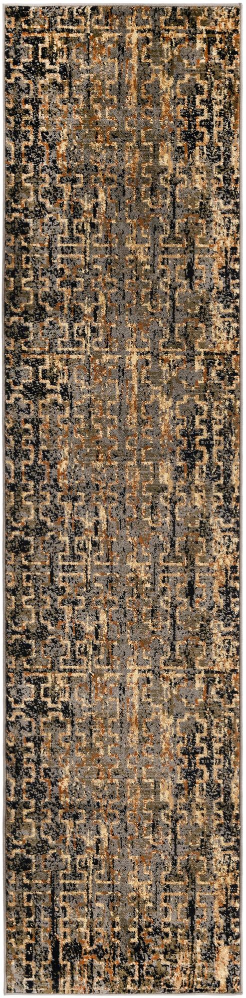 Blue 2' 2 x 9' Saturn Runner Area Rug Stain Resistant Easy Clean Classic Vintage Design Durable Carpet for Affordable Home Interiors for Sale at Rug Engine