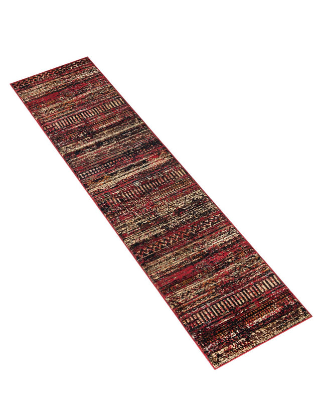 Burgundy 2' x 9' Saturn Runner Area Rug Stain Resistant Easy Clean Classic Vintage Design Durable Carpet for Affordable Home Interiors for Sale at Rug Engine