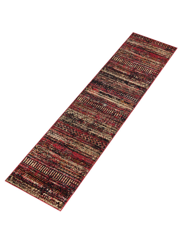 Burgundy 2' x 9' Saturn Runner Area Rug Stain Resistant Easy Clean Classic Vintage Design Durable Carpet for Affordable Home Interiors for Sale at Rug Engine