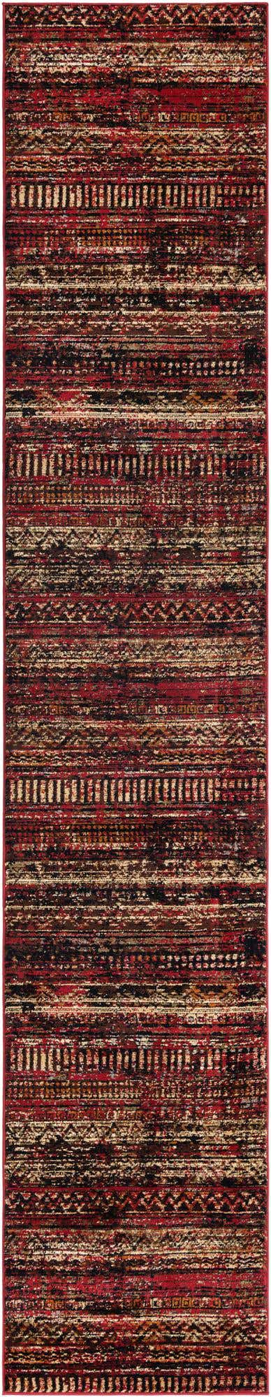 Burgundy 2' 7 x 14' 1 Saturn Runner Area Rug Stain Resistant Easy Clean Classic Vintage Design Durable Carpet for Affordable Home Interiors for Sale at Rug Engine