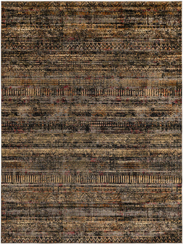 Blue 9' x 12' Saturn Rectangle Area Rug Stain Resistant Easy Clean Classic Vintage Design Durable Carpet for Affordable Home Interiors for Sale at Rug Engine
