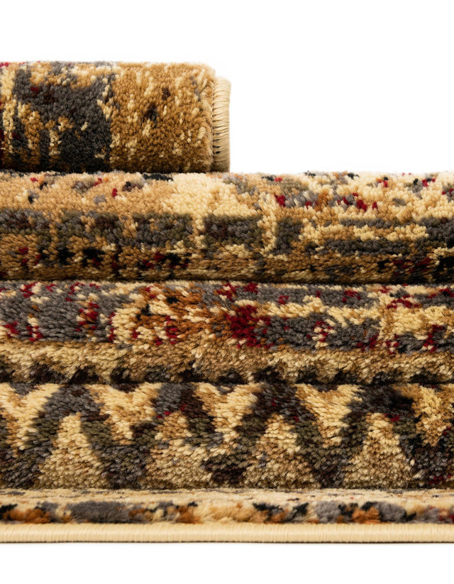 Beige 10' x 14' 1 Saturn Rectangle Area Rug Stain Resistant Easy Clean Classic Vintage Design Durable Carpet for Affordable Home Interiors for Sale at Rug Engine