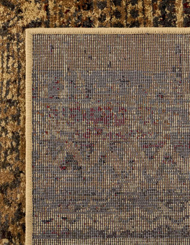 Beige 7' 10 x 7' 10 Saturn Square Area Rug Stain Resistant Easy Clean Classic Vintage Design Durable Carpet for Affordable Home Interiors for Sale at Rug Engine