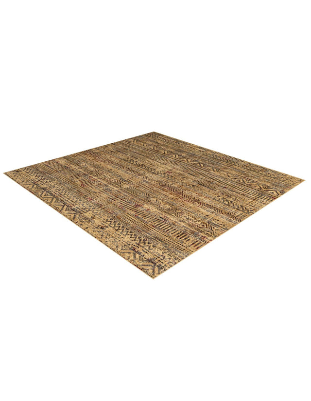 Beige 7' 10 x 7' 10 Saturn Square Area Rug Stain Resistant Easy Clean Classic Vintage Design Durable Carpet for Affordable Home Interiors for Sale at Rug Engine