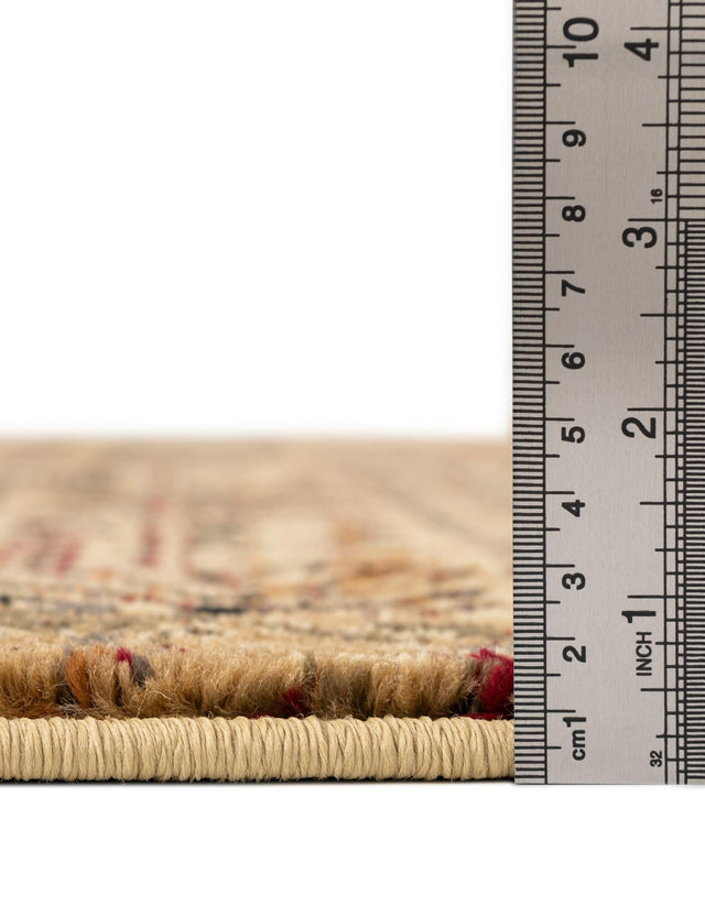Beige 2' x 7' 1 Saturn Runner Area Rug Stain Resistant Easy Clean Classic Vintage Design Durable Carpet for Affordable Home Interiors for Sale at Rug Engine