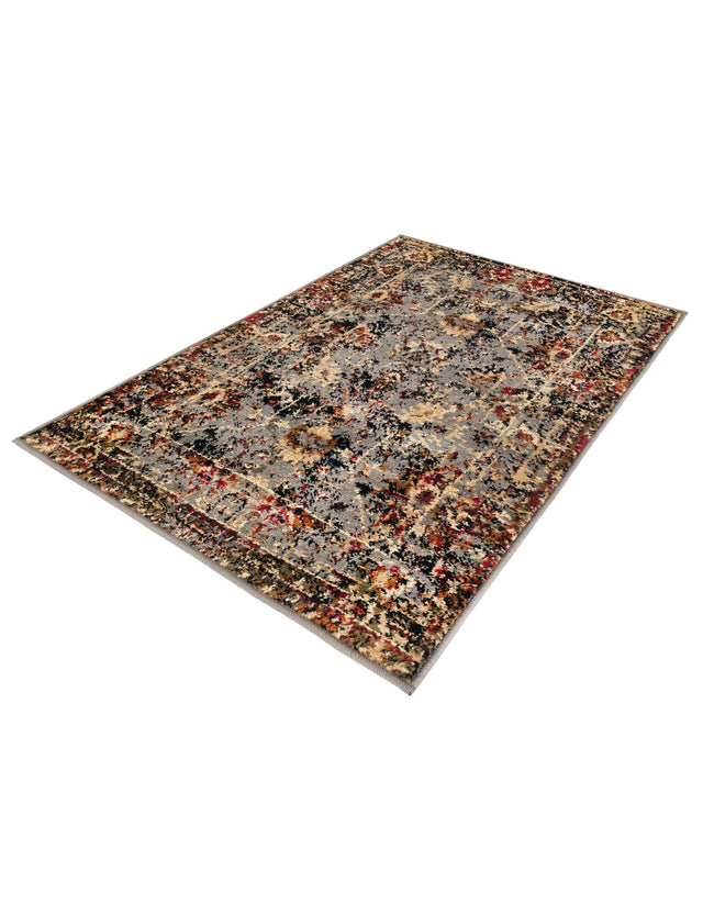 Blue 2' x 3' 1 Saturn Rectangle Area Rug Stain Resistant Easy Clean Classic Vintage Design Durable Carpet for Affordable Home Interiors for Sale at Rug Engine