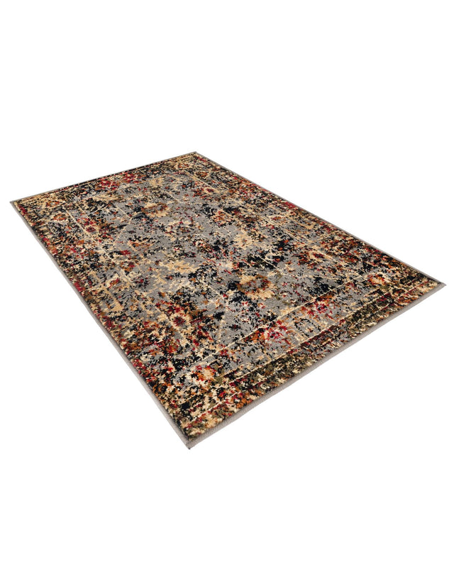 Blue 2' x 3' 1 Saturn Rectangle Area Rug Stain Resistant Easy Clean Classic Vintage Design Durable Carpet for Affordable Home Interiors for Sale at Rug Engine