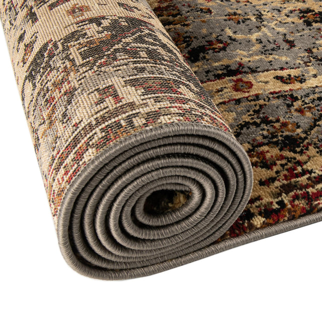 Blue 3' 1 x 3' 1 Saturn Round Area Rug Stain Resistant Easy Clean Classic Vintage Design Durable Carpet for Affordable Home Interiors for Sale at Rug Engine