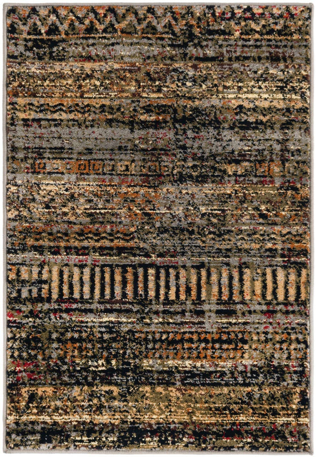 Blue 2' x 3' 1 Saturn Rectangle Area Rug Stain Resistant Easy Clean Classic Vintage Design Durable Carpet for Affordable Home Interiors for Sale at Rug Engine