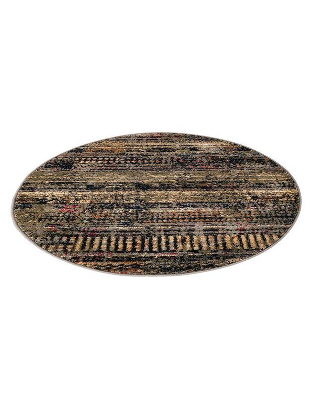 Blue 3' 1 x 3' 1 Saturn Round Area Rug Stain Resistant Easy Clean Classic Vintage Design Durable Carpet for Affordable Home Interiors for Sale at Rug Engine