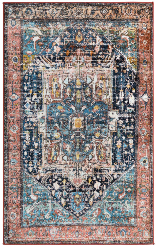 Washable Multicolor 3' 3 x 5' 3 Medina Rectangle Area Rug Easy to Clean Stain Resistant & Durable Polyester Classic Carpet for Home Decor & Design for Sale at Rug Engine