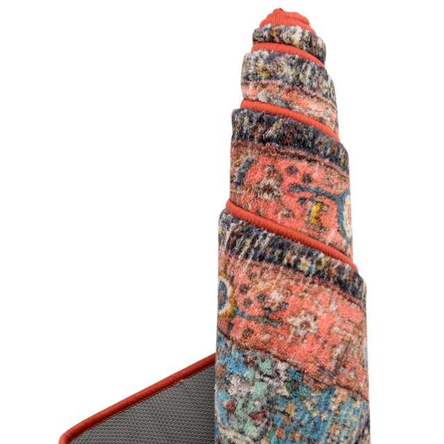 Washable Multicolor 2' 2 x 5' Medina Runner Area Rug Easy to Clean Stain Resistant & Durable Polyester Classic Carpet for Home Decor & Design for Sale at Rug Engine