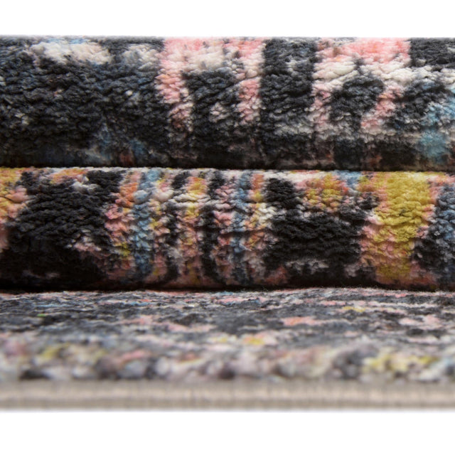 Washable Powder Blue 6' 7 x 9' Medina Rectangle Area Rug Easy to Clean Stain Resistant & Durable Polyester Classic Carpet for Home Decor & Design for Sale at Rug Engine