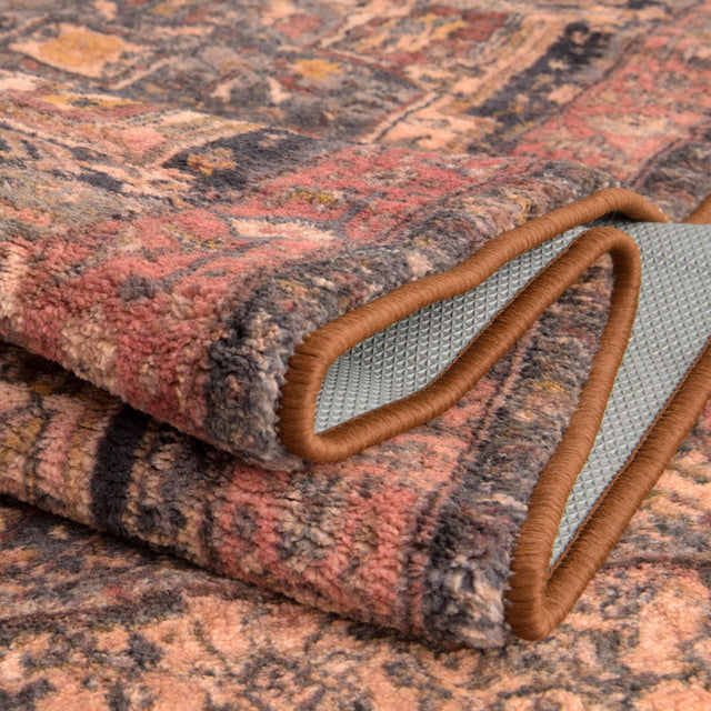 Washable Muted Rust 3' 3 x 5' 3 Medina Rectangle Area Rug Easy to Clean Stain Resistant & Durable Polyester Classic Carpet for Home Decor & Design for Sale at Rug Engine