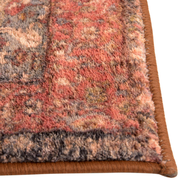 Washable Muted Rust 3' 3 x 3' 3 Medina Square Area Rug Easy to Clean Stain Resistant & Durable Polyester Classic Carpet for Home Decor & Design for Sale at Rug Engine