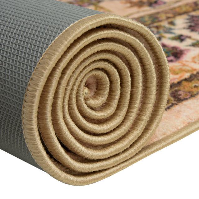 Washable Ivory 3' 3 x 5' 3 Medina Rectangle Area Rug Easy to Clean Stain Resistant & Durable Polyester Classic Carpet for Home Decor & Design for Sale at Rug Engine