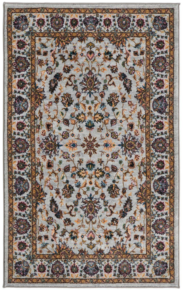 Washable Cloud Gray 3' 3 x 5' 3 Medina Rectangle Area Rug Easy to Clean Stain Resistant & Durable Polyester Classic Carpet for Home Decor & Design for Sale at Rug Engine