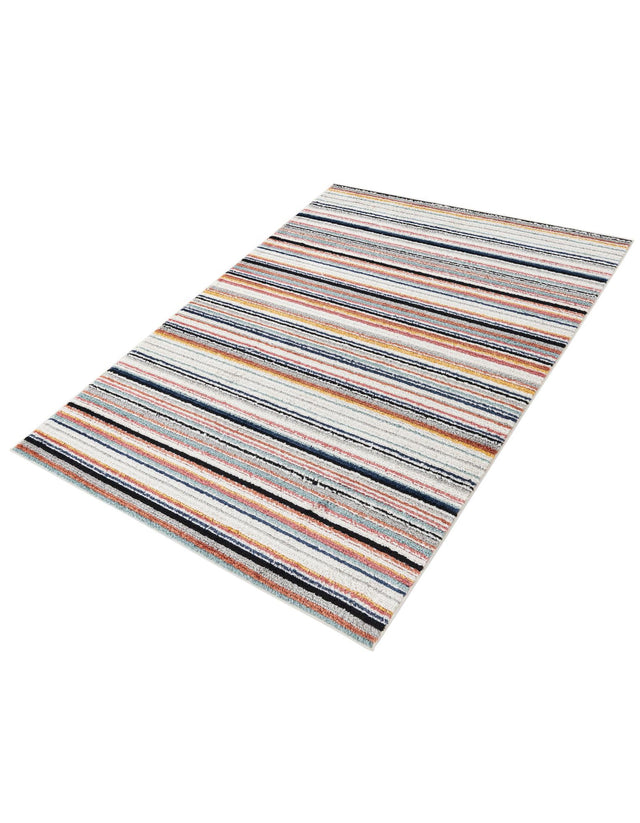 Ivory 5' 3 x 8' Tagine Rectangle Area Rug Durable 100% Polyester Modern Unique Easy Clean Carpet for Indoor Home Decor for Sale at Rug Engine