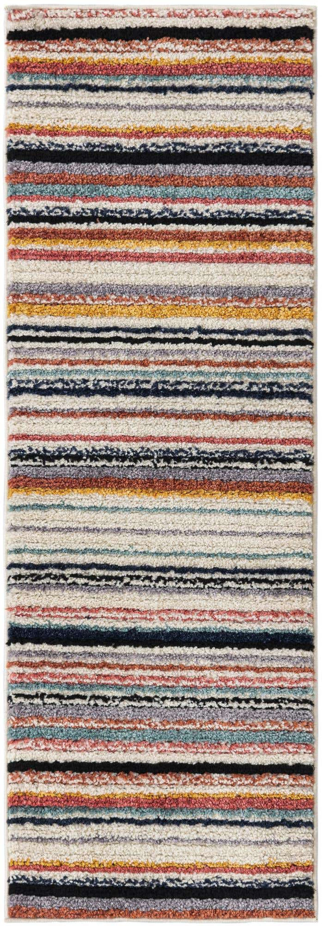 Ivory 2' x 6' Tagine Runner Area Rug Durable 100% Polyester Modern Unique Easy Clean Carpet for Indoor Home Decor for Sale at Rug Engine